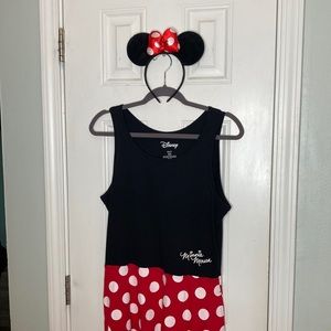 Disney Minnie Mouse tank dress with ears!